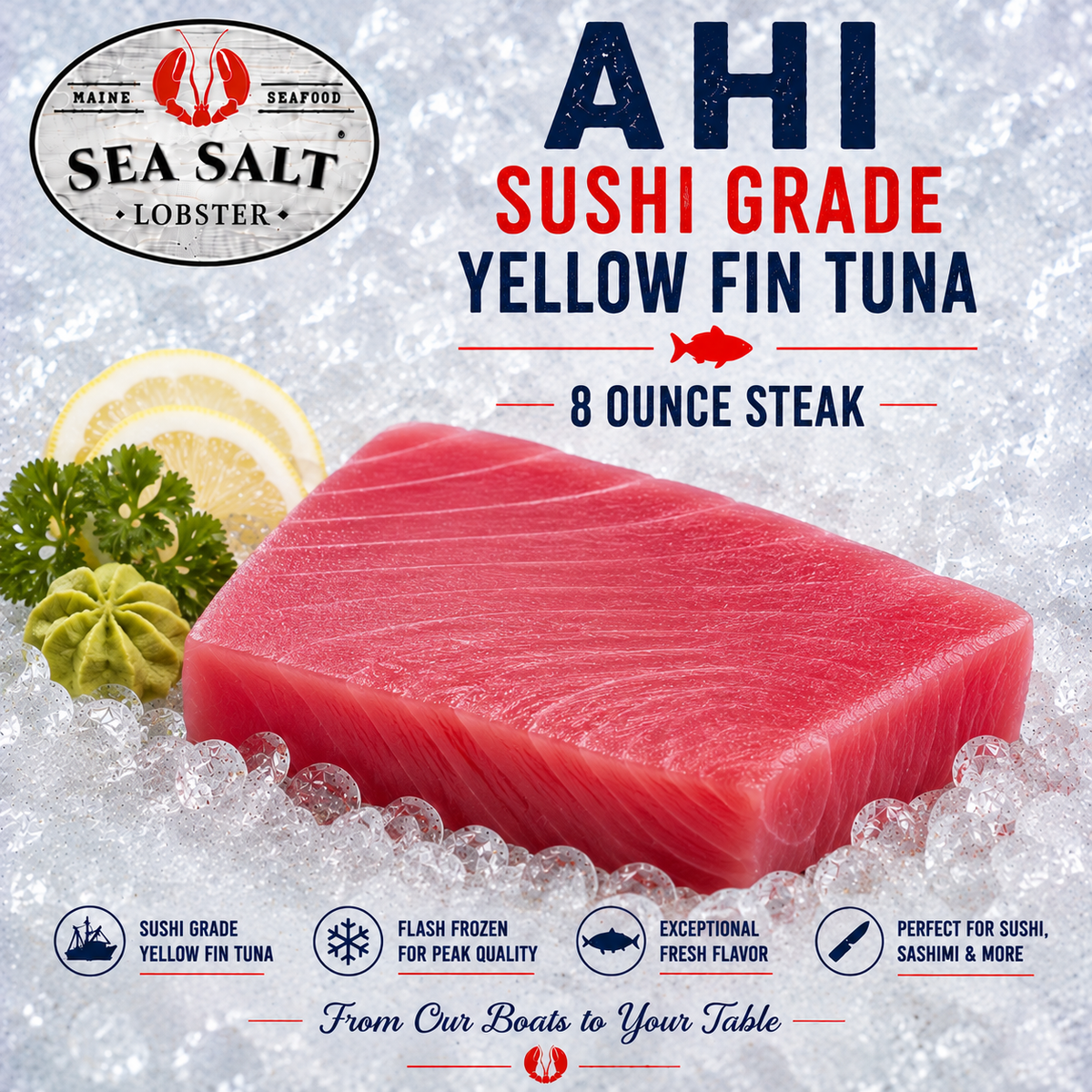 Ahi yellowfin tuna steaks